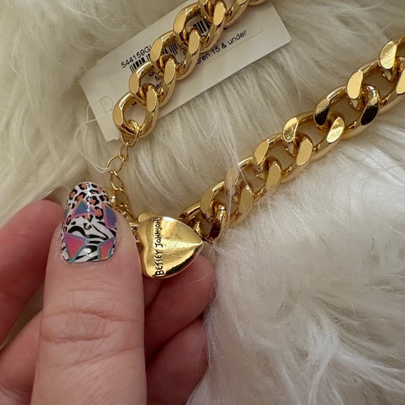 Betsey Johnson Gold Apple Jewelry Set with Red & Green Accents - Picture 16 of 17